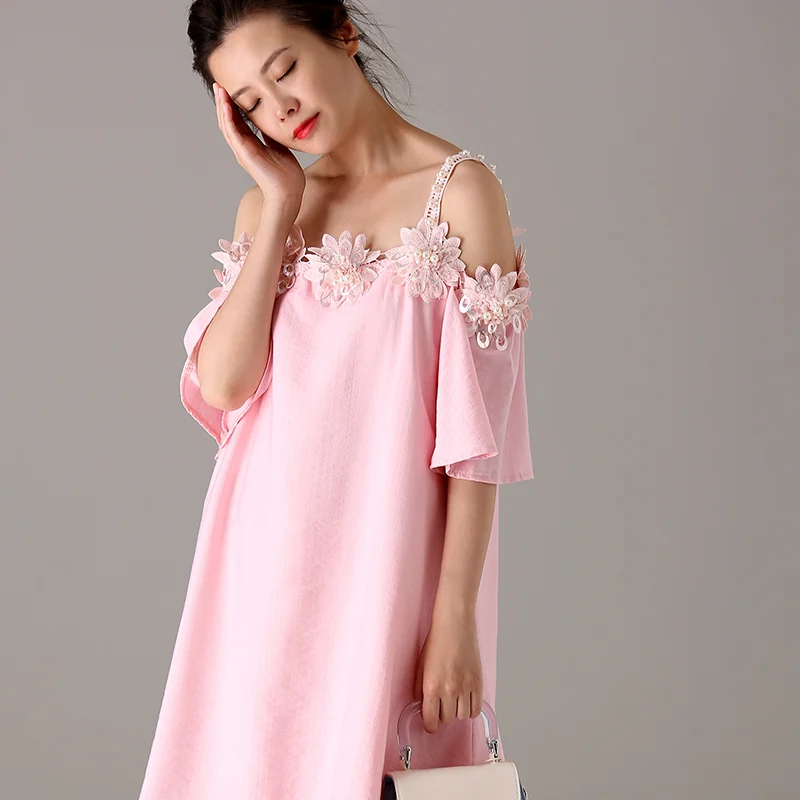 Женское платье с цветами MICOCO Q5038 большой художественный и код | Женская одежда