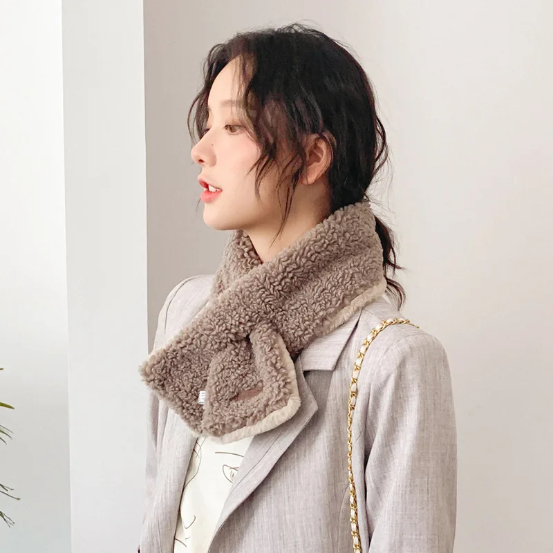 Шарф гетры женский модный зимний шарф из искусственного меха 2019 верхняя одежда
