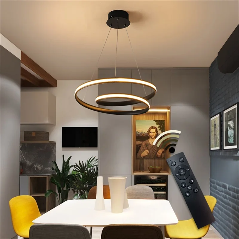 

ORY LED Pendant Light Fixtures LED with Remote Dimmable Modern Home Decorative For Dining Room Restaurant