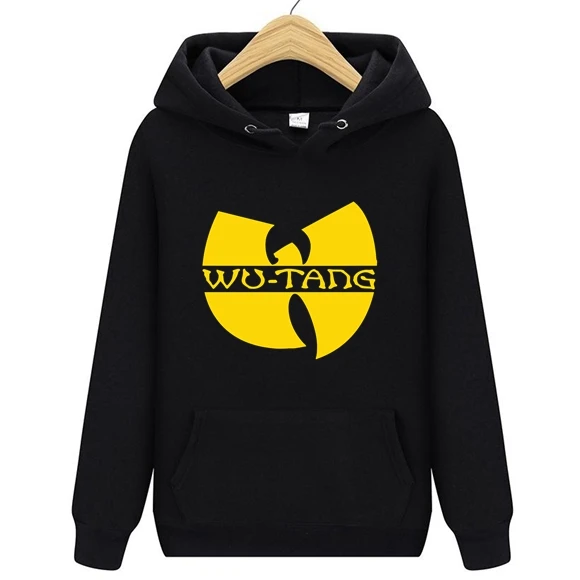 Мужская толстовка Wu Tang Clan белая с капюшоном в стиле хип хоп|Мужские толстовки и
