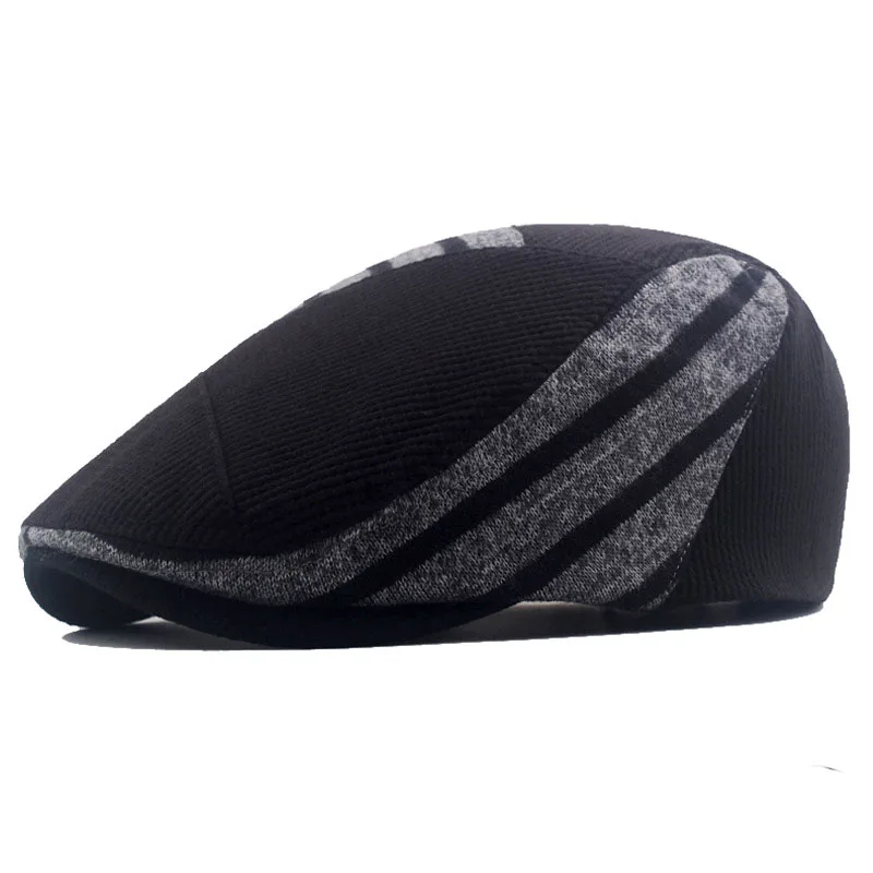 

Fibonacci Winter Newsboy Caps Retro Adult Berets Men Cabbie Flatcap Hats for Men‘s Ivy Cap British Middle-aged Forward Hat