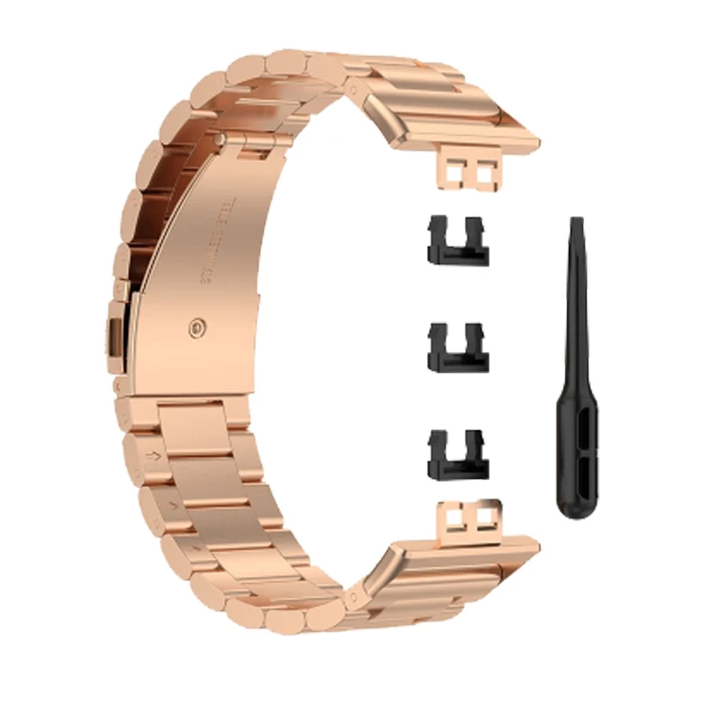 watchband for huawei watch fit wrist strap metal steel folding buckle replacement band womens watch fit smartwatch man bracelet free global shipping