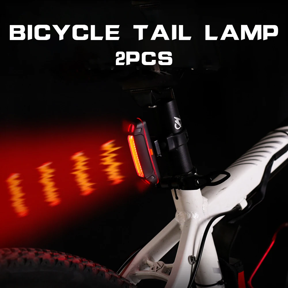 

Bike Light Bike Tail Rear Light USB Rechargeable Bicycle Safety Light Waterproof Cycling Taillight MTB Pack Bicycle Accessories