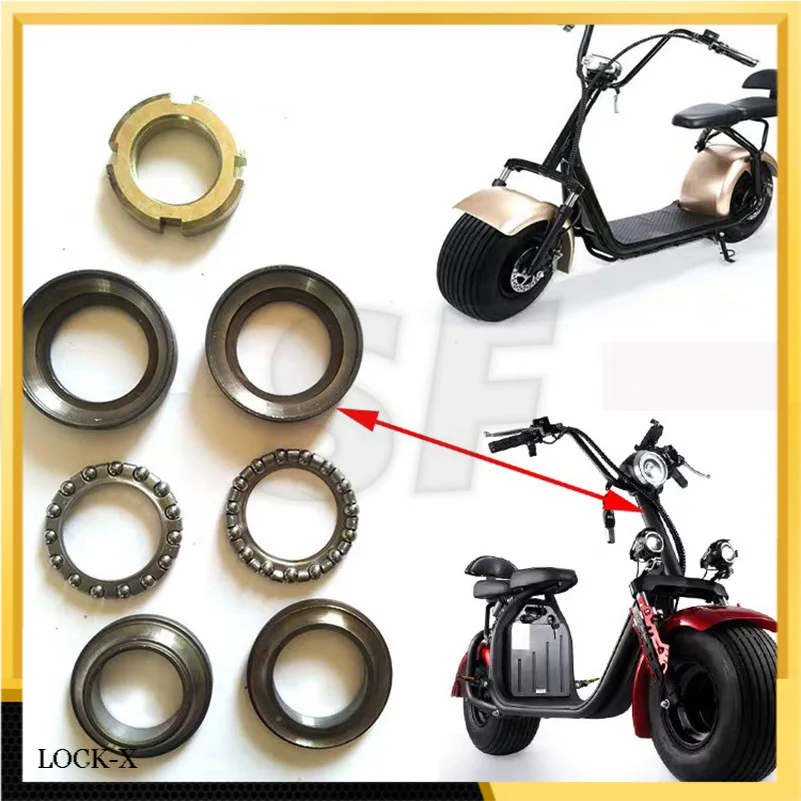 

Exclusive Steel Bowl A Set Of Seven-piece Bowl Front Fork Bearing Electric Vehicle Accessories For Citycoco Modified Accessories