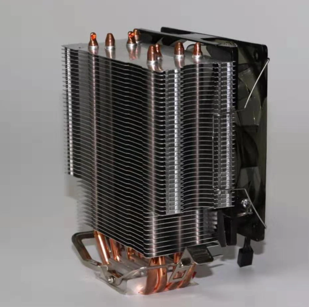 4 теплотрубки Процессор кулер светодиодный 120 мм охлаждающий вентилятор высокого