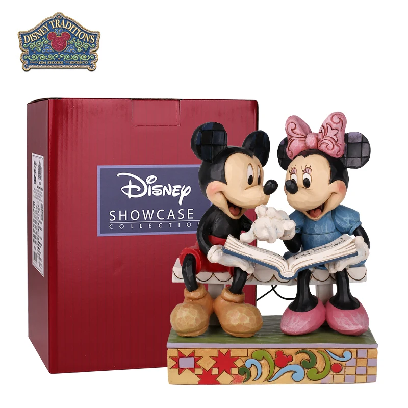 

Disney Showcase Collection Mickey Mouse Minnie Mouse Action Figure With Book