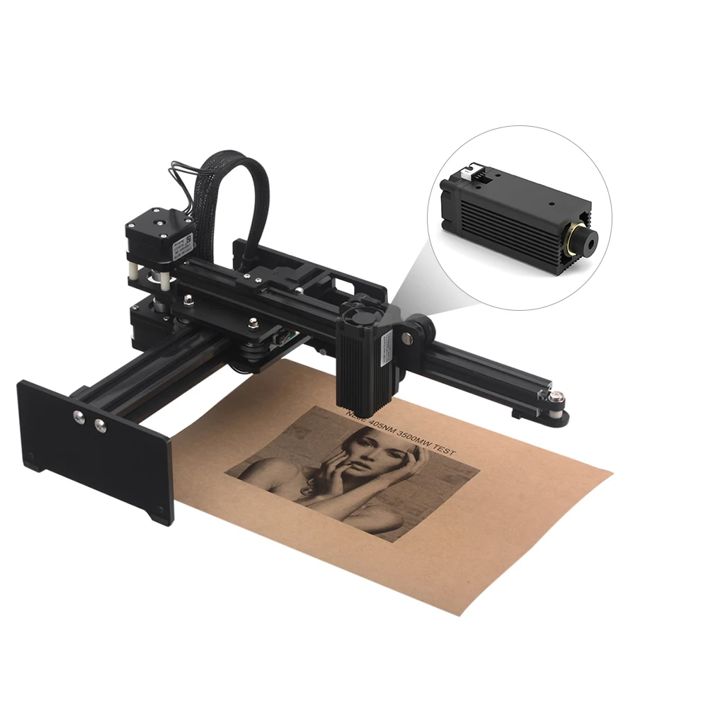 Laser 20w Head laser module 450nm Blu-ray engraving machine Woodworking Machinery Parts DIY Tools for Master Series | Инструменты