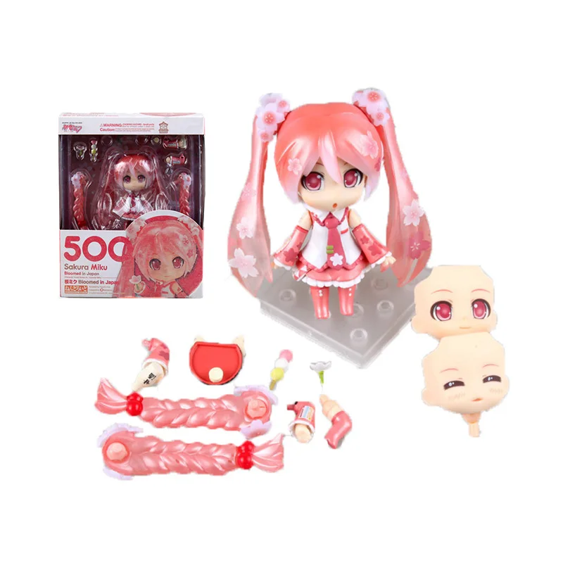Sakura Hatsune Miku 10 см Q Posket изменить уход за кожей лица аниме фигурки модели игрушки с