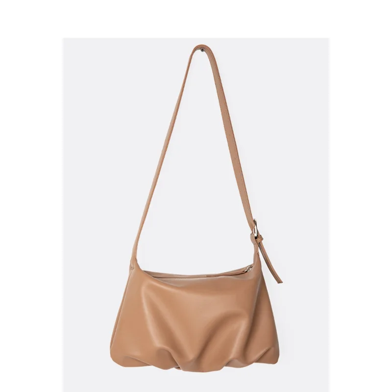 

Designer Bag Women's Bag Fold Shoulder Bag Flow Simple Soft PU Ladies Messenger Bag