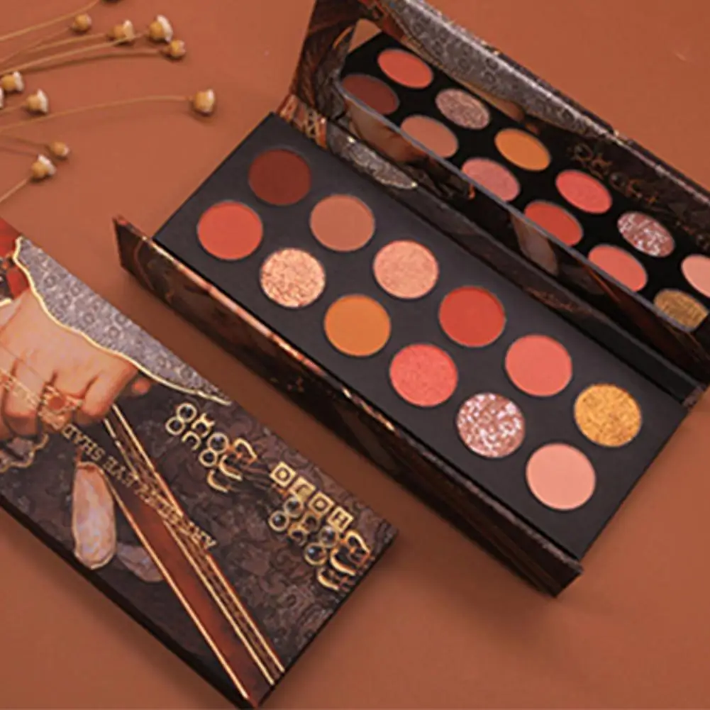 12 цветов обнаженные тени для век макияж мерцающие матовые масляная живопись