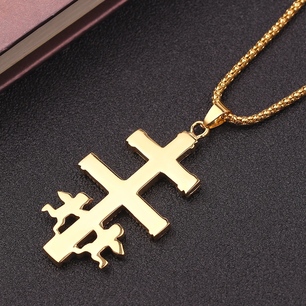 Католическое ожерелье Каравака с распятием православный крест России херувимом