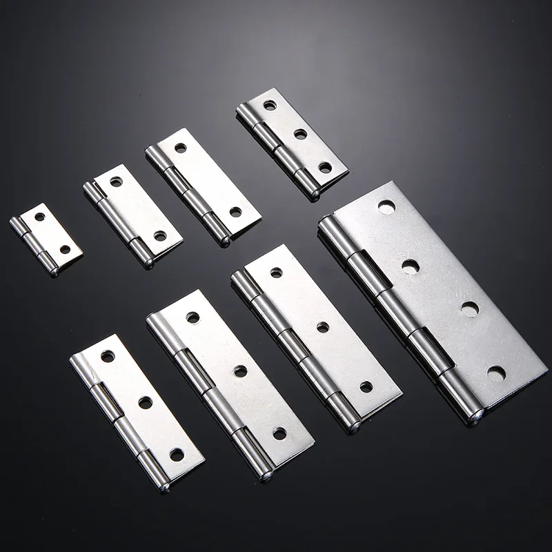 5Pcs 1/1.5/2/2.5/3 Inch Mini Flat Hinge Stainless Steel Cabinet Doors Windows Hinge Wooden Box DIY