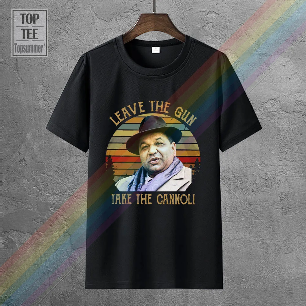

The Godfather Leave The Gun Take The Cannoli Vintage Retro Men Tshirt S 4Xl