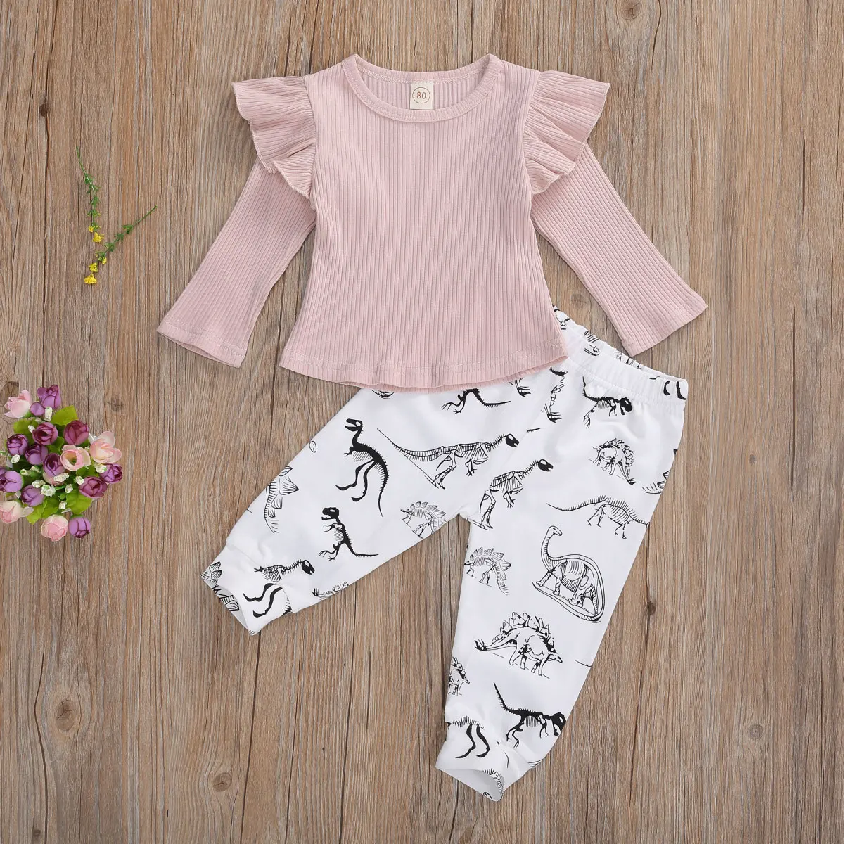 Осенние комплекты одежды для новорожденных Одежда маленьких девочек 2020