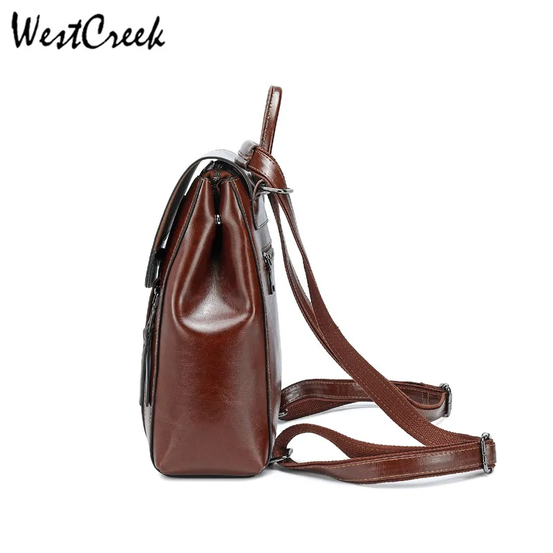 Женский брендовый рюкзак westкрик из натуральной кожи на плечо 2019 | Багаж и сумки