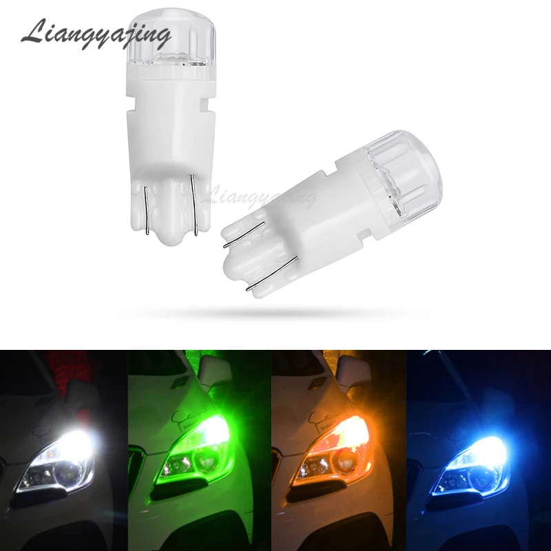 10 шт. T10 керамическая Светодиодная лампа светильник Клин номерной знак s