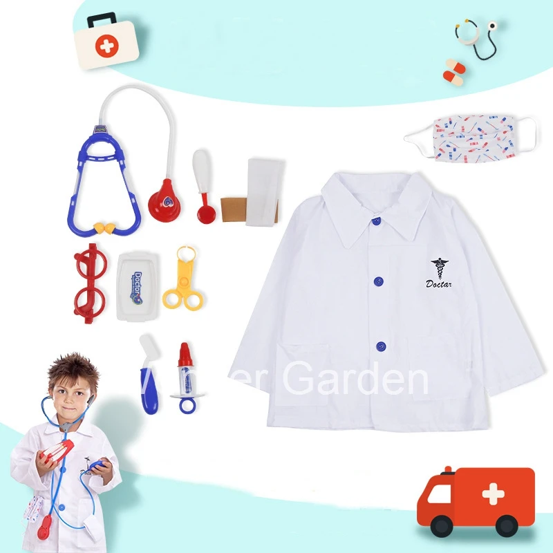 Wonder Garden Kid Children Profession Cosplay Multi Career Doctor Judge Vet Pilot Fireman Halloween Purim Costume |