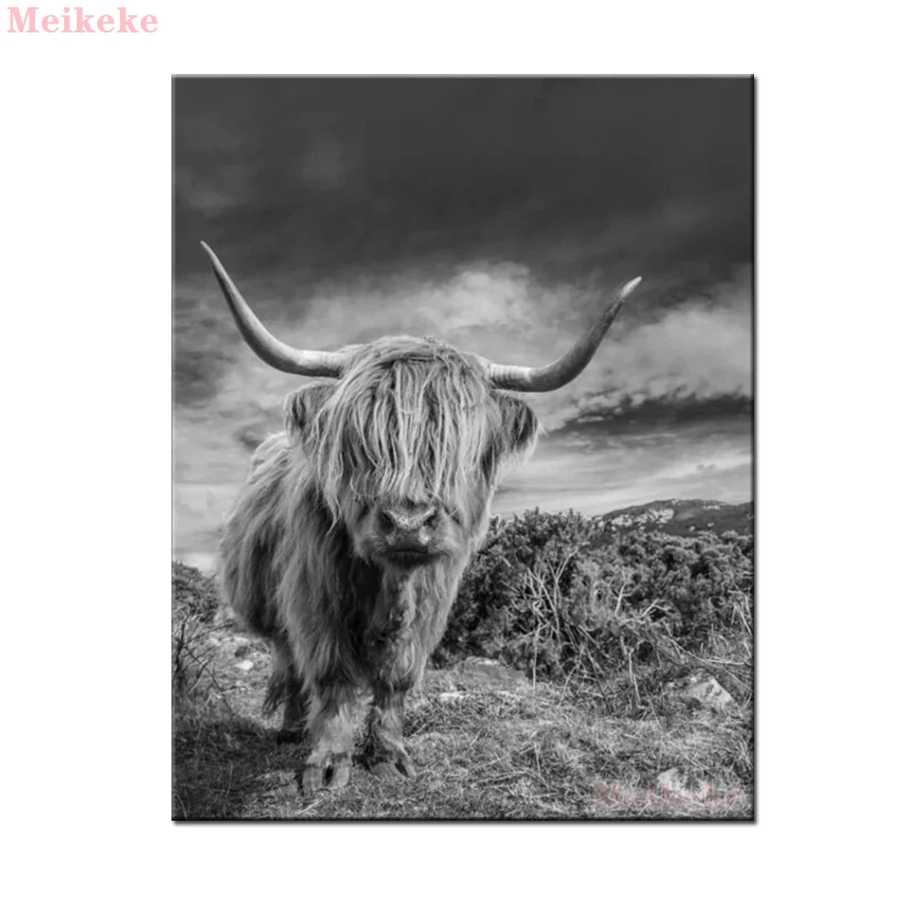 5d алмазная живопись сделай сам шотландская горная корова полностью