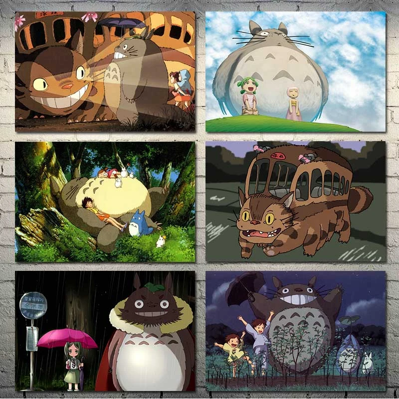 Аниме Мой сосед Тоторо холст Hd принты картины на стену живопись украшение для