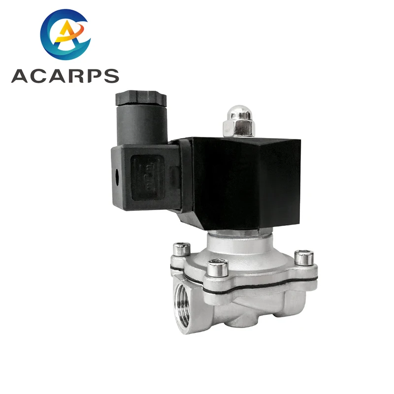 

Электромагнитный клапан Acarps 1/2", нержавеющая сталь 304, 12В/220В/24В, низкое давление