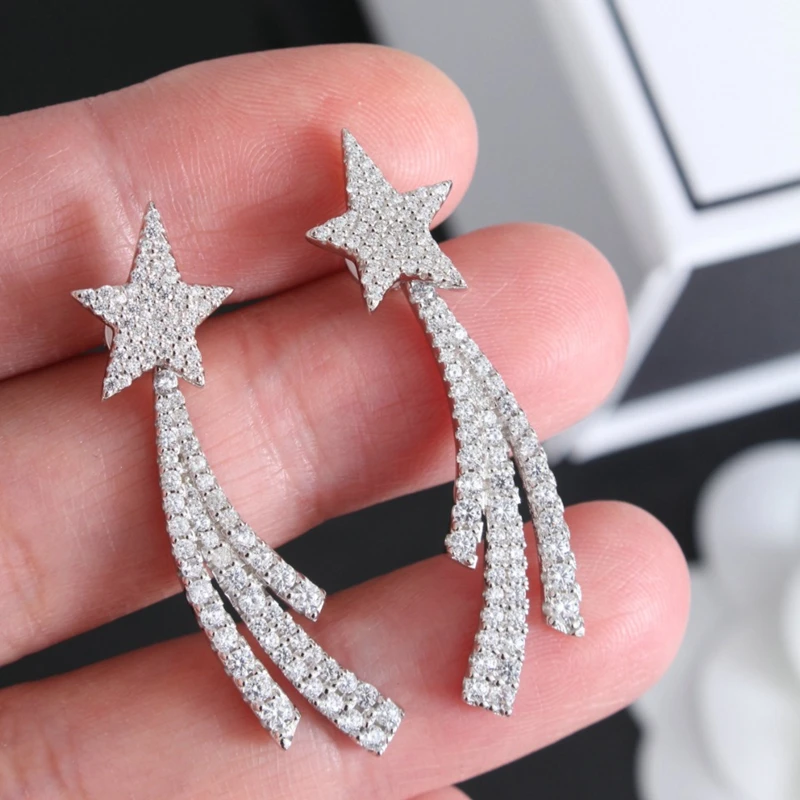 Женские серьги гвоздики из серебра 925 пробы с фианитом|Серьги-гвоздики| |