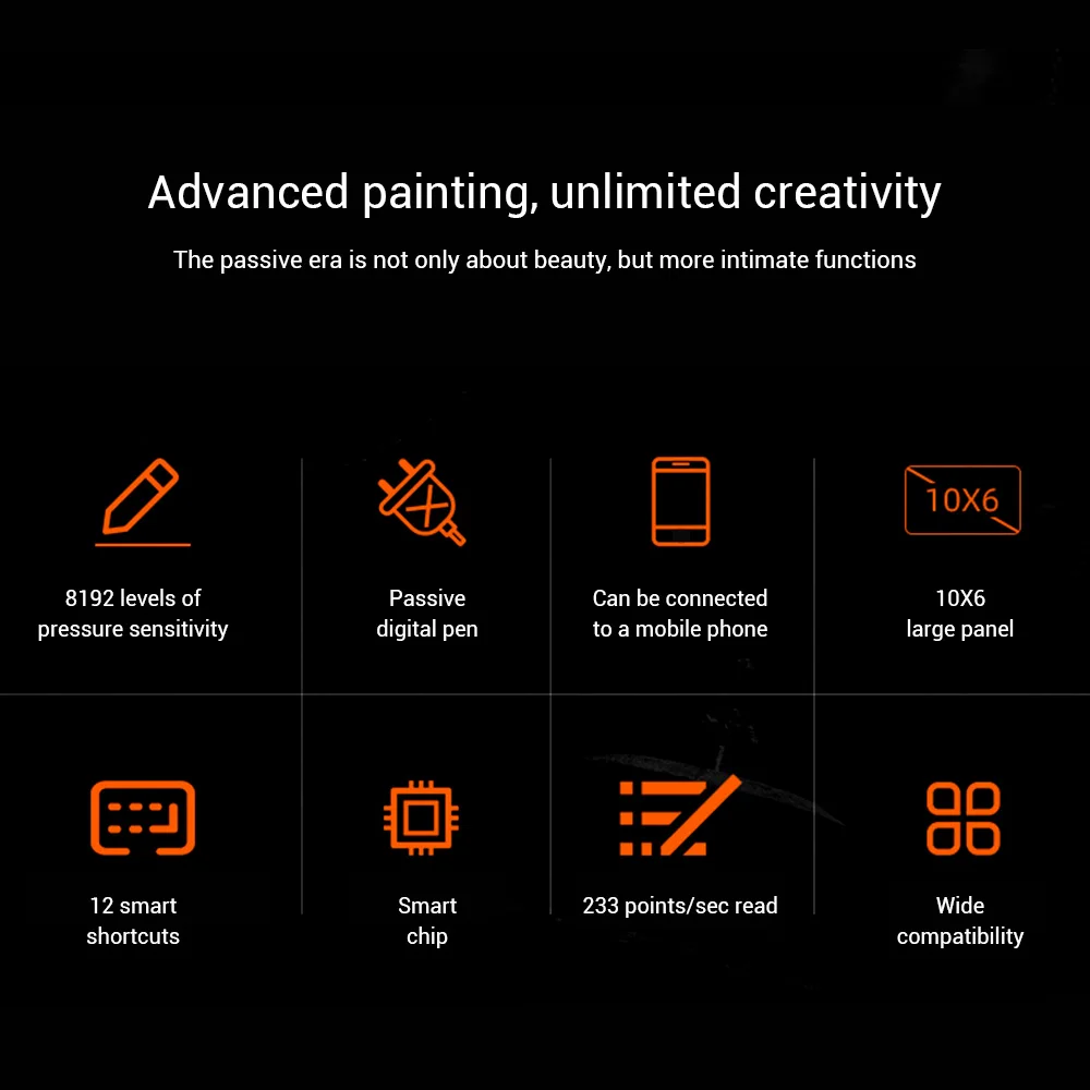 

10moons Drawing Tablet G10 8192 Levels Smart LCD 10x6 Inch Graphic Digital Tablet for Computer Mobile Phone Laptop