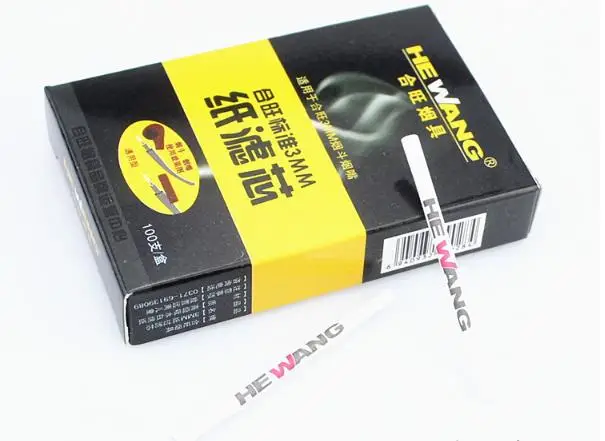 3 мм трубы сигарета с фильтром бумажные фильтры ядро для 100 Пакет Для курительная