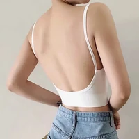 gumprun thin strap bralette sexy lingerie seamless soft bras for women wireless push up bra comfortable backless underwear