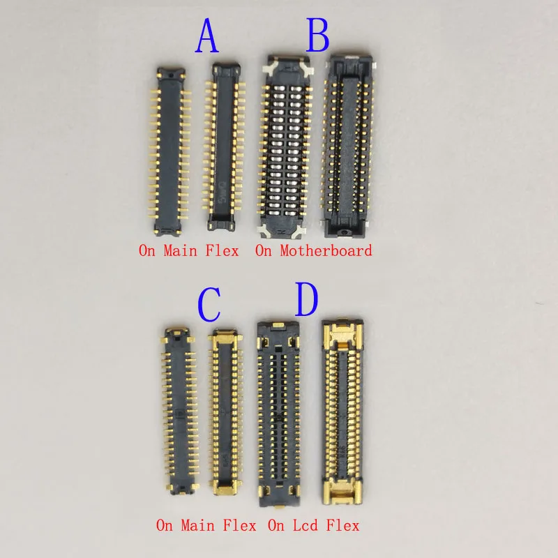 

5Pcs Lcd Display Screen Flex FPC Connector Plug On Board For Samsung Galaxy A30 A305 A305F A50 A505 A50S A507 A507F 34 40 Pin