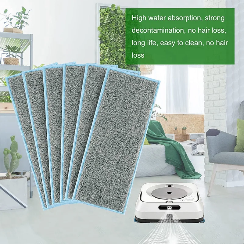 8 шт./упаковка моющиеся и многоразовые накладки для мытья совместимые с роботами