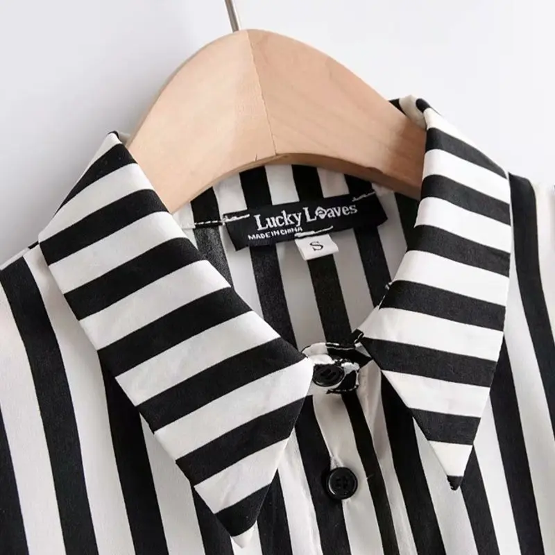 Woah 2019 SY40-308 European and American fashion striped shirts | Женская одежда
