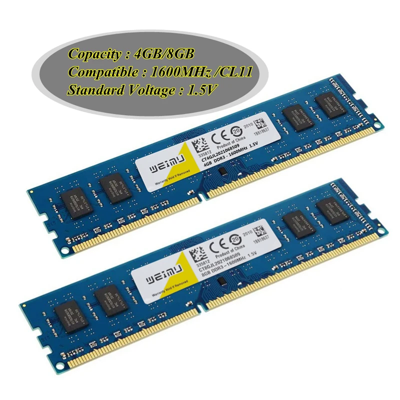 10 шт. настольная память 8 ГБ DDR3 1600 МГц PC3 12800U 240 контактов 1 5 в без коррекции ошибок