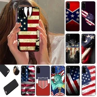 america usa flag phone case fundas shell cover for samsung s10 s20 fe lite s21 s30 ultra plus 5g
