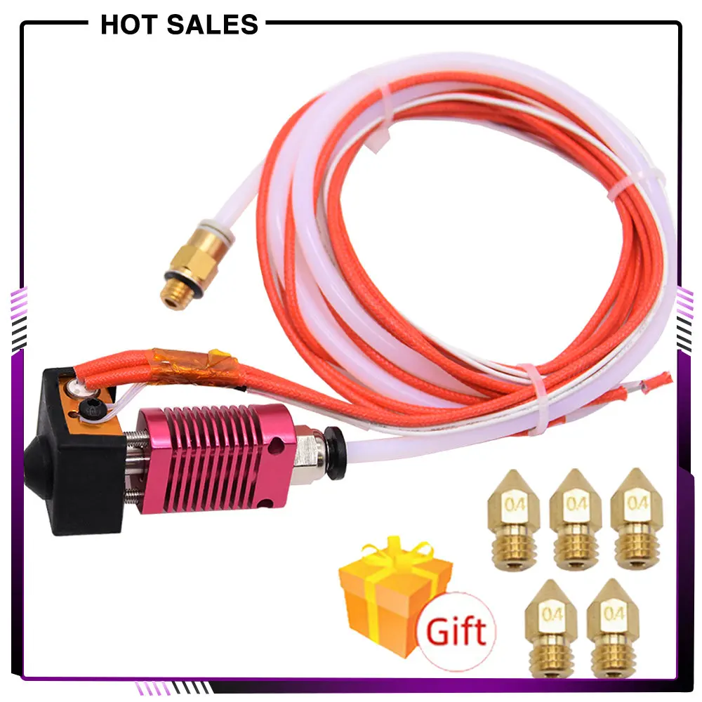 

3D Full Metal J-head CR10 Hotend Extruder Kit Hot End Kit for ender-3 cr10 10s Bowden Extruder 12/24V 40W 3D Printer Parts