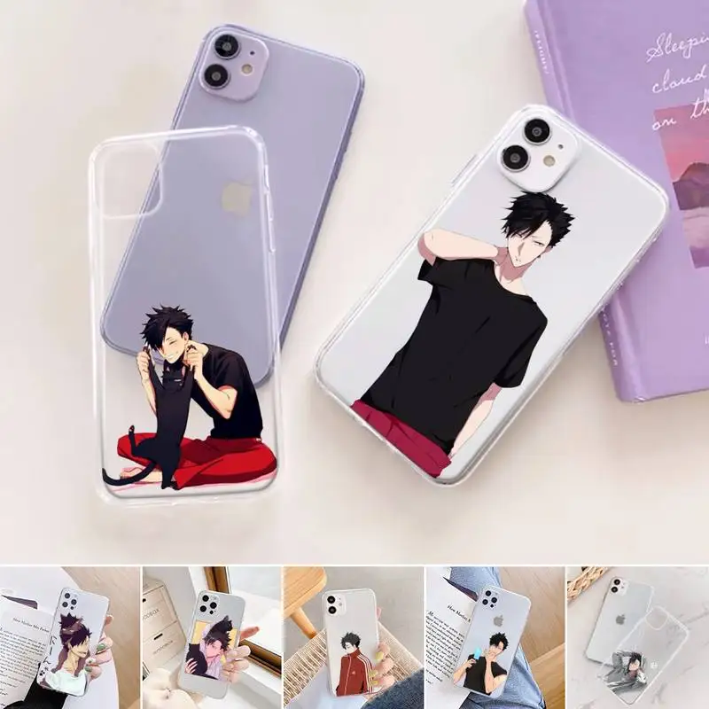 

Haikyuu volleyball boy Kuroo Tetsurou Phone Case For iphone 12 11 mini x xs xr pro max 8 7 6s 6 5 5s 5c se plus Transparent soft