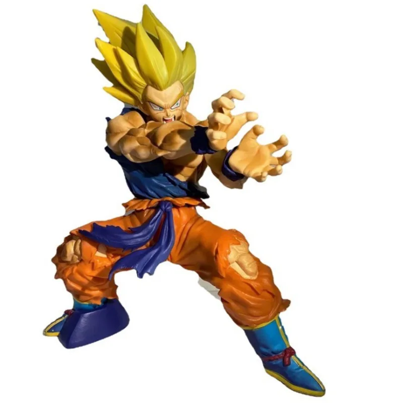 

Anime Dragon Ball Z Son Goku Battle Damaged Action Figure Model Collection Toys 21CM Super Saiyan Kakarotto Statue Figma Gift