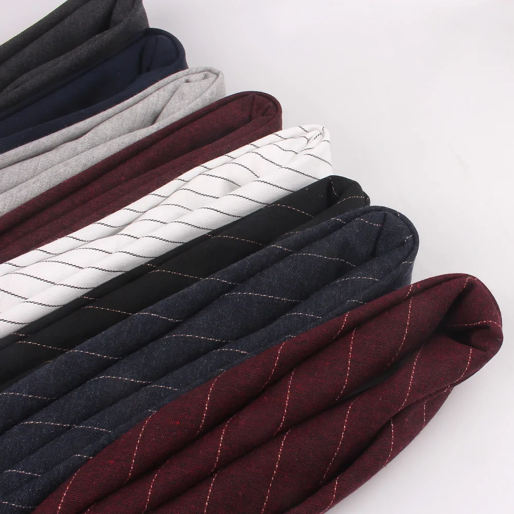 Autumn Winter Scarf Women Casual Cotton Linen Men's Scarves 60*60 cm Square Striped Neckchief Wrap Fashion Spring Muffler |