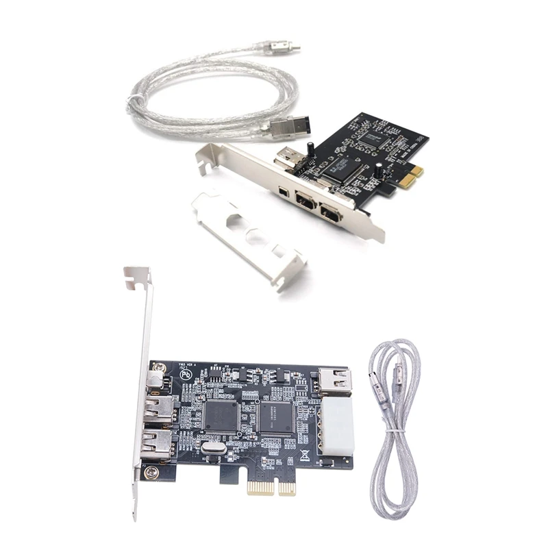 

Плата расширения PCIe 3 Port s 1394A Firewire с PCI-E 1X IEEE 1394A 4 порта (3 + 1) Firewire Card Adapter 1394 a PCIe