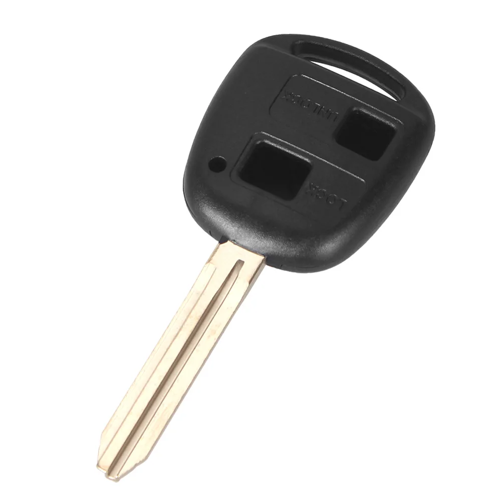 KEYYOU 2 3 кнопки дистанционного ключа оболочки для Toyota Rav4 Prado Avensis Avalon Ehco Land Cruiser Camry Fob чехол Чехол TOY43 Blade - Количество кнопок: 2 Кнопки