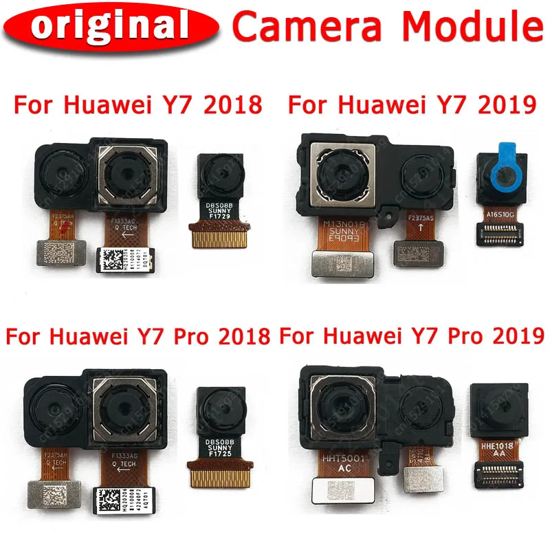 Оригинальная передняя и задняя камеры для Huawei Y7 Pro 2018 2019 модуль основной гибкой