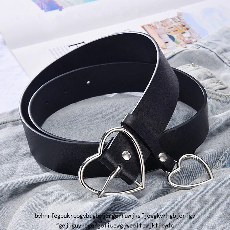 Новинка Женский Высококачественный ремень из сплава с пряжкой в виде сердца