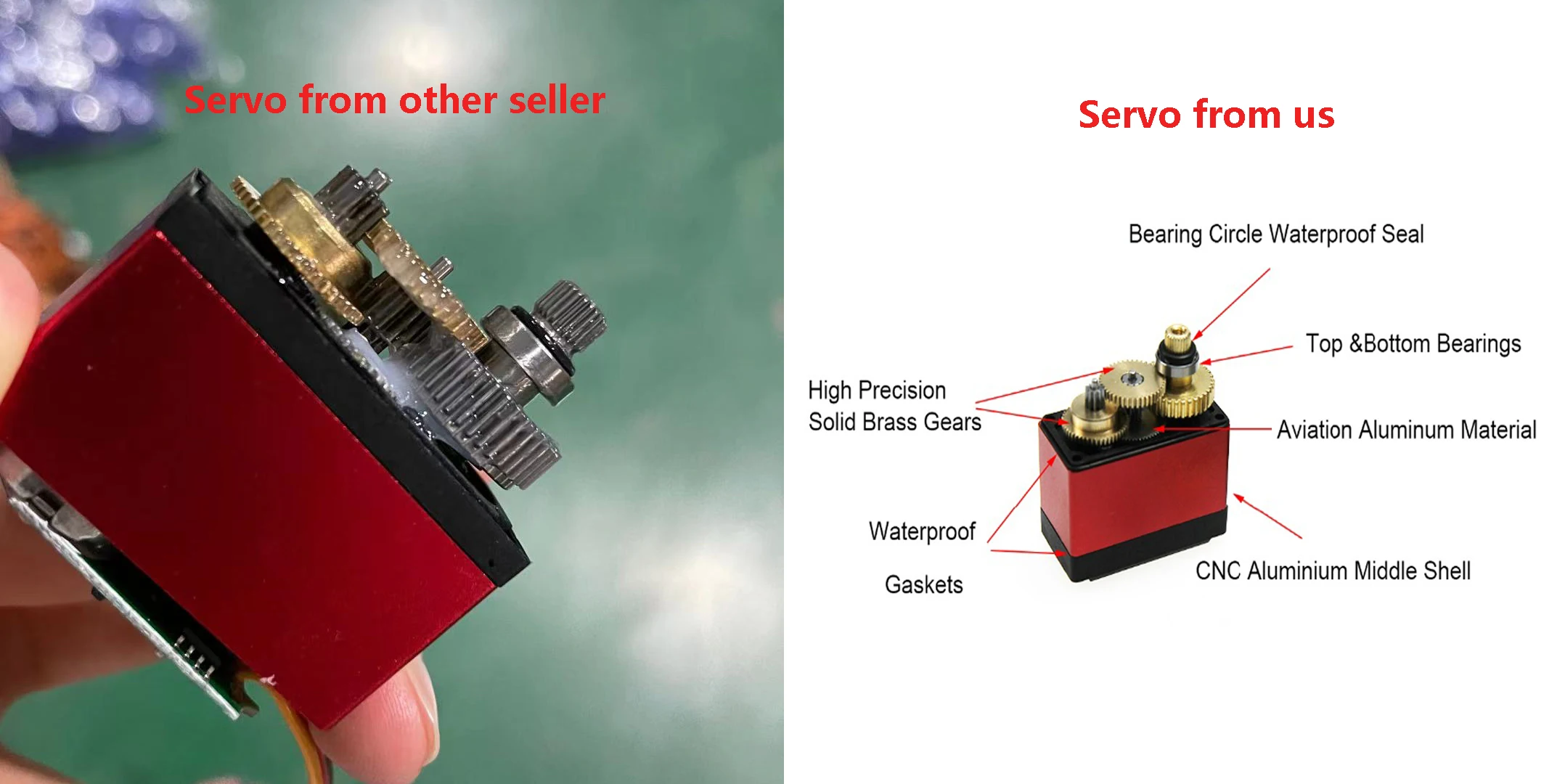 Обновленный ру сервопривод 20 кг/25 кг/30 кг полностью Металлическая передача