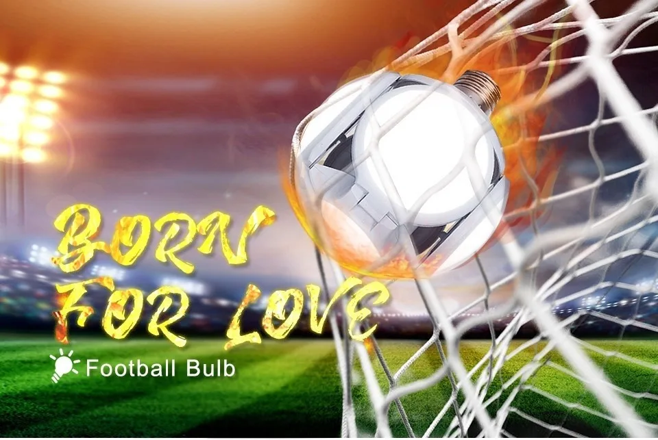 

LED Bulb E27 Football UFO Lighting AC 85-265V 40W Lampada LED Spotlight Light Cold/Warm White Lamp for Bedroom Home