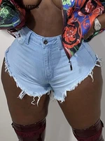 fashion washed jean shorts casual high street strench vintage denim short pants sexy outwear club outfit 2021 for women
