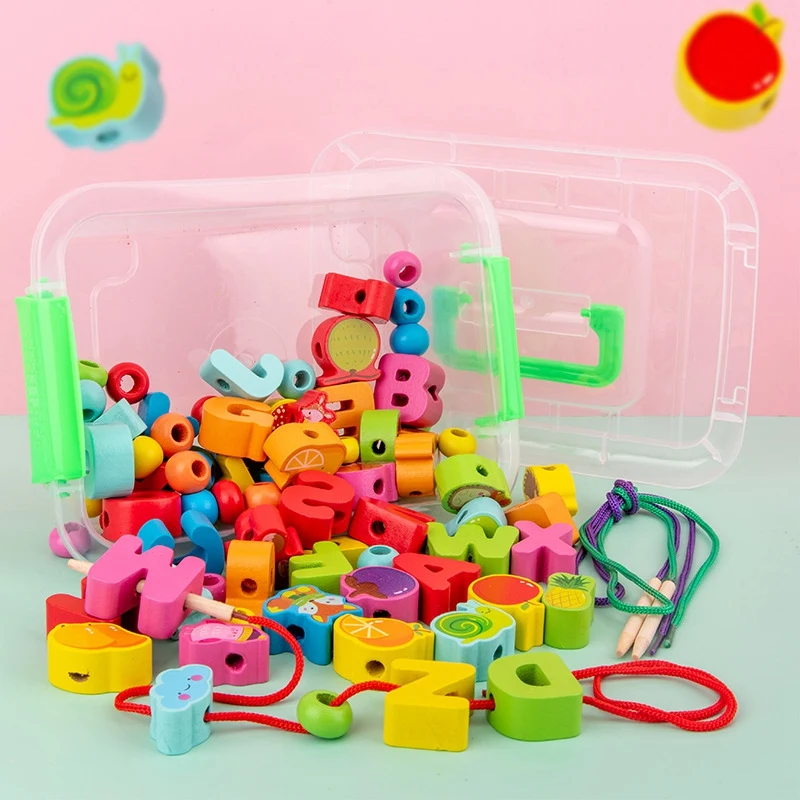 

Веселые деревянные детские игрушки из бисера, животные из бисера, строительные блоки из бисера, игрушки из бисера, детские развивающие игру...