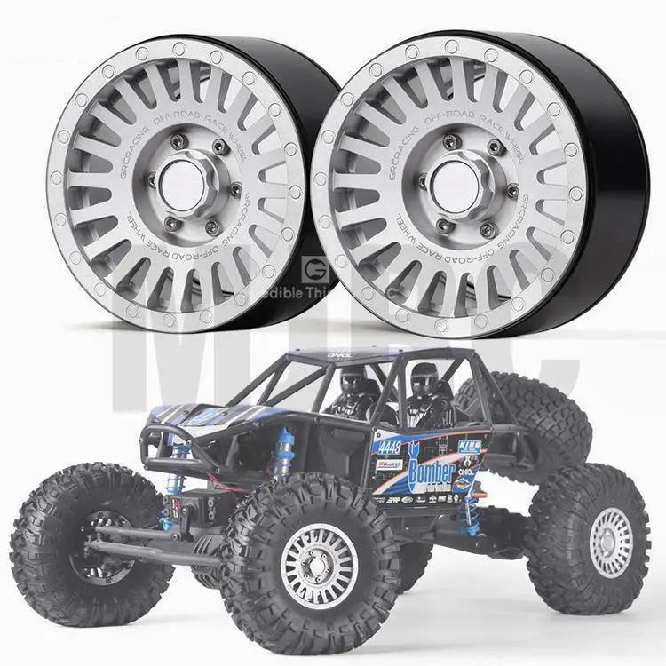 Для 1/10 Rc Гусеничный автомобиль Trx4 Mustang Rc4wd D90 D110 Axial Scx10 90046 Jimny Trx-6 Vs4 пара 2,2 дюймовое металлическое колесо