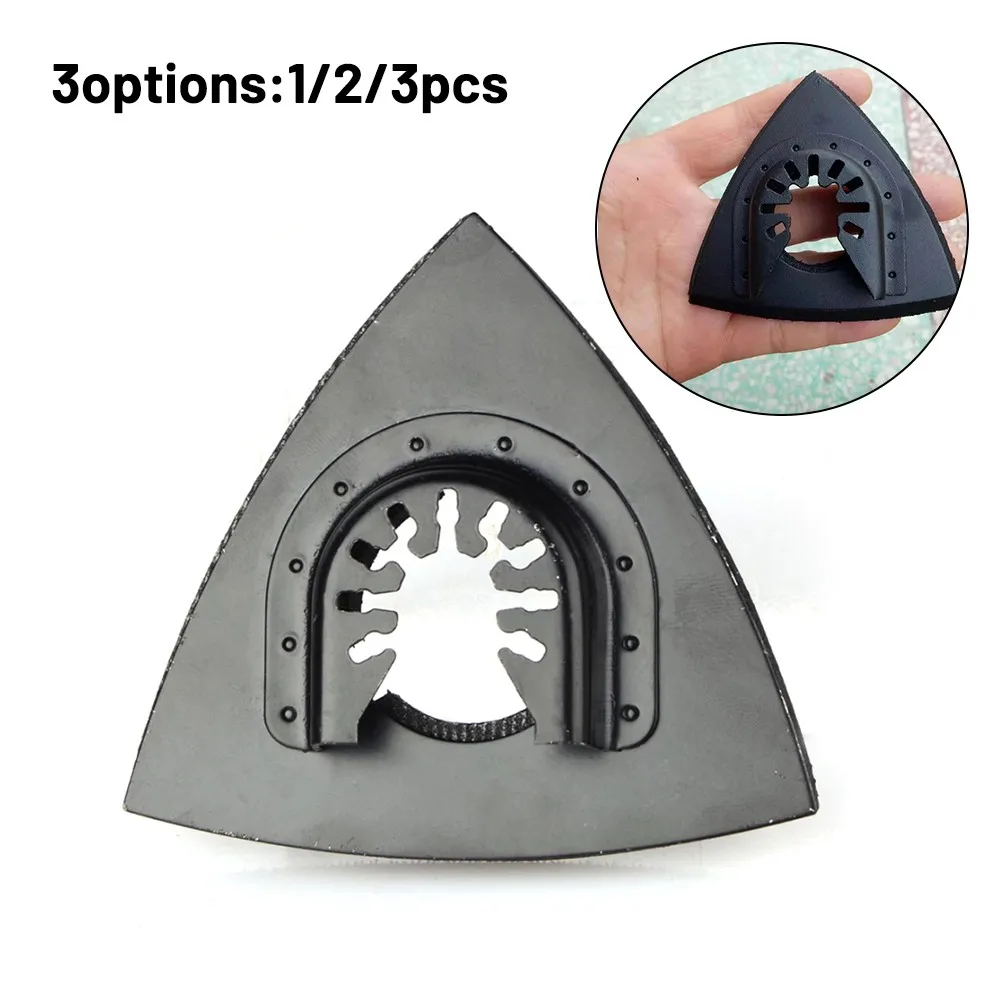 

Sanding Pads 82mm Triangular Oscillating Tool Sanding Pad Quick Release Oscillating Tool For Bosch For Chicago For Fein