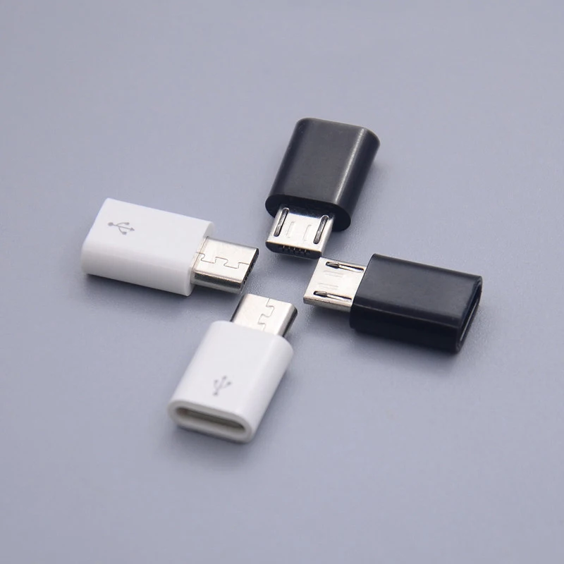 

Micro Usb To Type C Adapter For Android Mobile Micro USB Connectors Mini Type-C Jack Splitter Charge Data Transmission