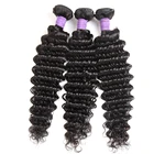 Товары для волос Queenlike, 100% натуральные пряди волос, волнистые бразильские волосы с глубокой волной