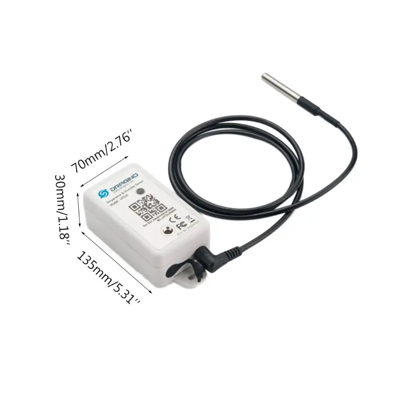 

LHT65 LoRaWAN Temperature & Humidity Sensor SHT20 DS18B20 with 2400mAh Battery 3200 data records EU868 US915